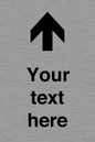 IV7084: Custom Directional signage arrow up