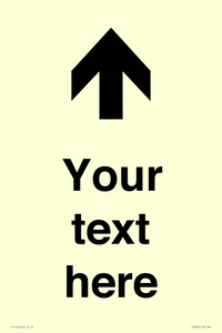 IV7084: Custom Directional signage arrow up