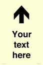 IV7084: Custom Directional signage arrow up