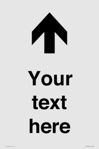 IV7084: Custom Directional signage arrow up