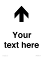 IV7084: Custom Directional signage arrow up