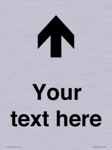 IV7084: Custom Directional signage arrow up