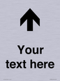 IV7084: Custom Directional signage arrow up