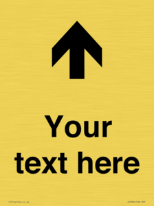 IV7084: Custom Directional signage arrow up