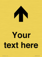 IV7084: Custom Directional signage arrow up