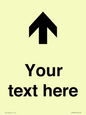 IV7084: Custom Directional signage arrow up