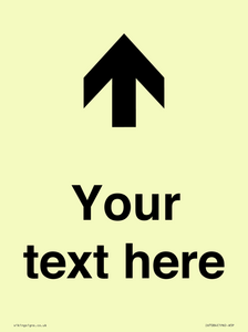 IV7084: Custom Directional signage arrow up