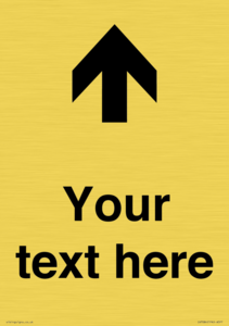 IV7084: Custom Directional signage arrow up