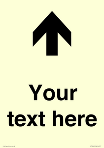 IV7084: Custom Directional signage arrow up