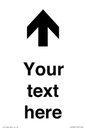 IV7084: Custom Directional signage arrow up