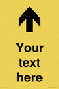 IV7084: Custom Directional signage arrow up