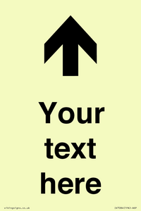 IV7084: Custom Directional signage arrow up