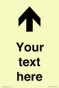 IV7084: Custom Directional signage arrow up