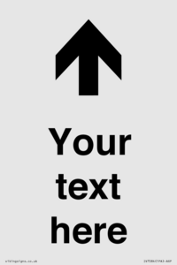 IV7084: Custom Directional signage arrow up