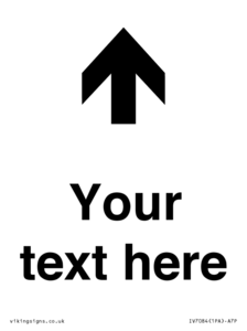 IV7084: Custom Directional signage arrow up