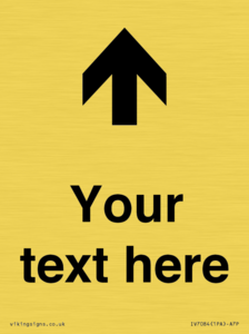 IV7084: Custom Directional signage arrow up