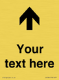 IV7084: Custom Directional signage arrow up