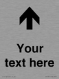 IV7084: Custom Directional signage arrow up