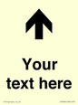 IV7084: Custom Directional signage arrow up