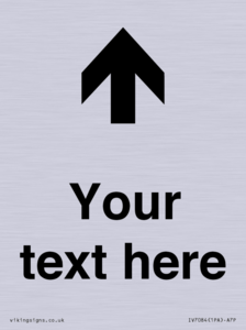 IV7084: Custom Directional signage arrow up