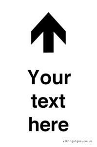 IV7084: Custom Directional signage arrow up