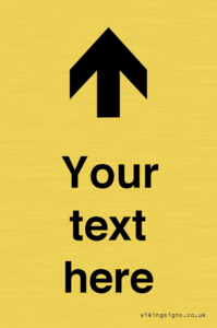 IV7084: Custom Directional signage arrow up