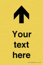 IV7084: Custom Directional signage arrow up