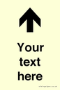 IV7084: Custom Directional signage arrow up