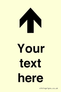 IV7084: Custom Directional signage arrow up