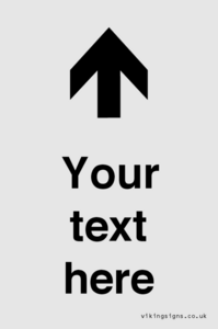 IV7084: Custom Directional signage arrow up