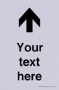 IV7084: Custom Directional signage arrow up