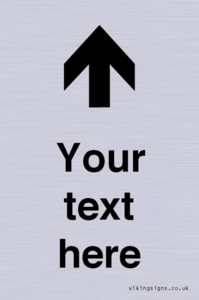 IV7084: Custom Directional signage arrow up