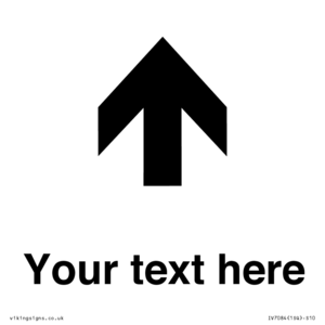 IV7084: Custom Directional signage arrow up