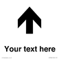 IV7084: Custom Directional signage arrow up