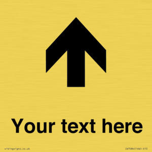 IV7084: Custom Directional signage arrow up