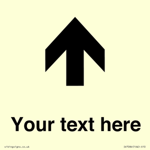 IV7084: Custom Directional signage arrow up