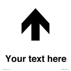 IV7084: Custom Directional signage arrow up