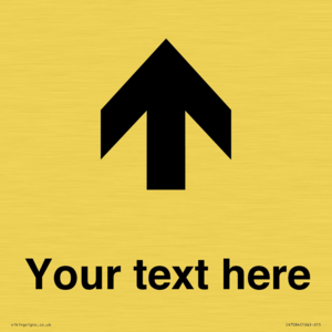 IV7084: Custom Directional signage arrow up