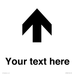 IV7084: Custom Directional signage arrow up