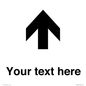IV7084: Custom Directional signage arrow up