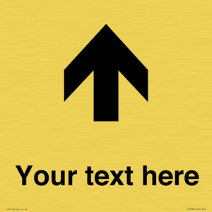 IV7084: Custom Directional signage arrow up