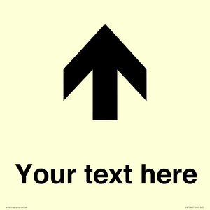 IV7084: Custom Directional signage arrow up