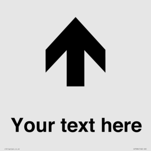 IV7084: Custom Directional signage arrow up
