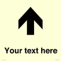 IV7084: Custom Directional signage arrow up