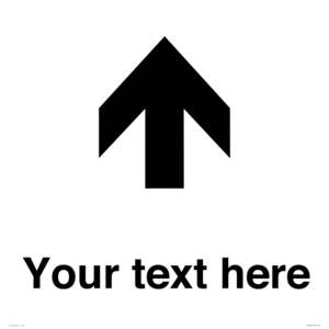 IV7084: Custom Directional signage arrow up