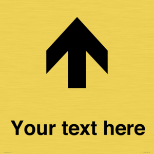 IV7084: Custom Directional signage arrow up