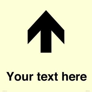 IV7084: Custom Directional signage arrow up