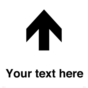 IV7084: Custom Directional signage arrow up