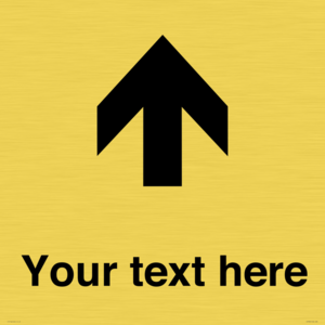 IV7084: Custom Directional signage arrow up