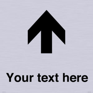IV7084: Custom Directional signage arrow up